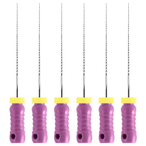 JMU Endodontic Root Canal K Files, Stainless Steel Hand Use K-Files 21mm, 6pcs/Box (1, #15 (21mm)) in Saudi Arabia