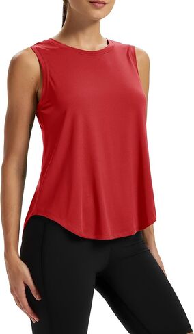 MAGCOMSEN Tank Top for Women Workout Quick Dry Sleeveless Muscle Open Back Athletic Gym Running Travel Pilates Yoga Top in Saudi Arabia