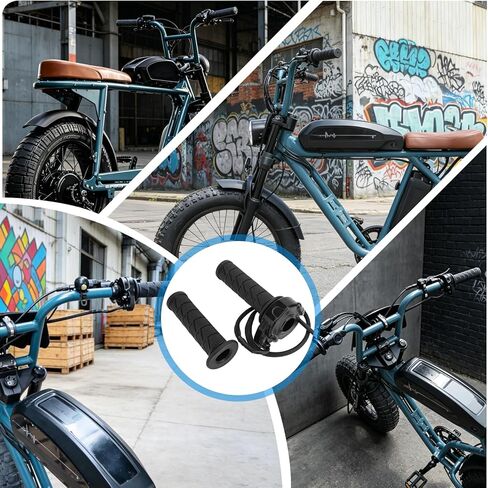 Full Twist Throttle Grips for Super 73 RX/R/S2/ZX, Throttle Grips Handlebar Assy, E-Bike Gas Throttle Turn Grip Accelerator Handle Twisting Acceleration for Super 73 in Saudi Arabia