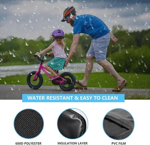 Kids Bike Handlebar Bag, Bike Basket Front with Bike Phone Mount, Bike Cooler Bicycle Basket Scooter Road Mountain Bike Cycling Accessories for Toddler Kids Girls Boys Men Women in Saudi Arabia