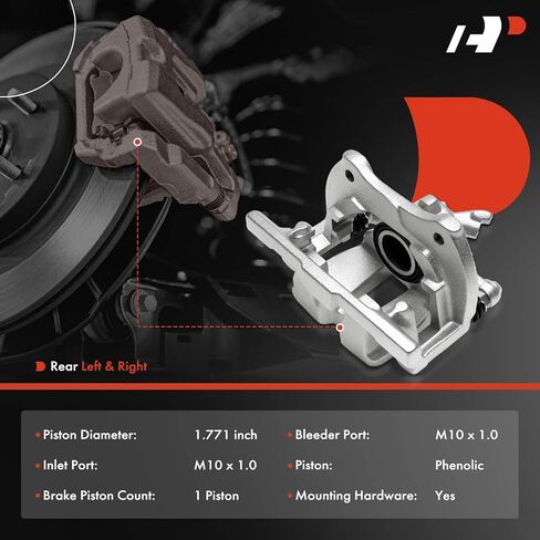 مجموعة فرجار قرص الفرامل الممتازة مع دعامة متوافقة مع Land Rover Range Rover Sport 2010 2011 2012 2013 - السائق الخلفي وجانب الراكب in Kuwait