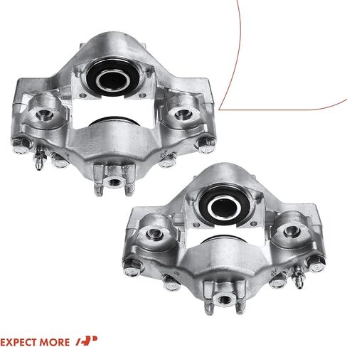 مجموعة فرجار قرص الفرامل A-Premium متوافقة مع موديلات مختارة من سوبارو - Impreza WRX/WRX Limited/WRX TR 2006-2007 2.5L - السائق الخلفي وجانب الراكب in Kuwait