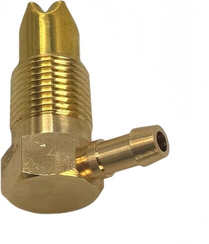 1/2" NPTF Fuel Check Valve Vent, Fuel Gas Tank Rollover Vent Valve Assembly, 5/16" ID Hose Threads Fuel Valve Only Apply to NPTF Thread in Kuwait