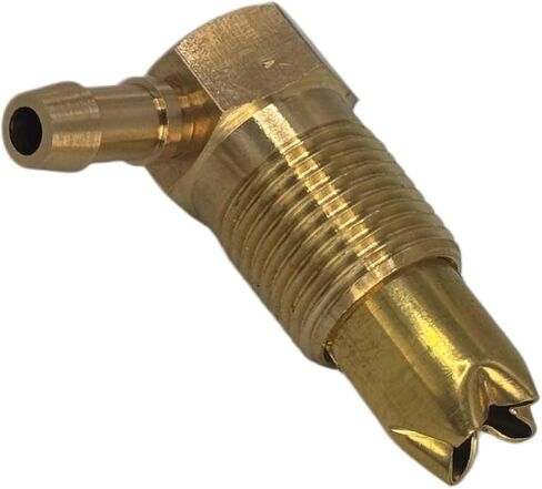 1/2" NPTF Fuel Check Valve Vent, Fuel Gas Tank Rollover Vent Valve Assembly, 5/16" ID Hose Threads Fuel Valve Only Apply to NPTF Thread in Kuwait