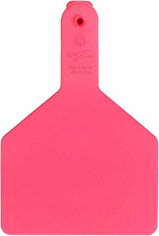 Z Tags 25 Count 1-Piece Blank Tags for Cows, Pink in Saudi Arabia