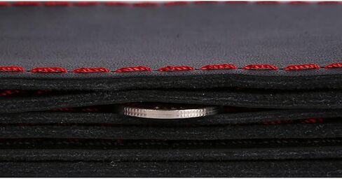 Cowhide Leather Car Steering Wheel Cover Big Trucks Big Buses, 17 1/4-18 Inch Universal Stitch On Wrap, DIY with Needle & Thread (Black Perforate, XXL) in Saudi Arabia