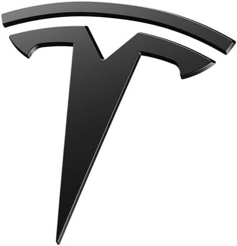 Front Hood Car Emblem Accessories for Tesla Model Y Model S Front Trunk Logo Decal Tesla Emblem Sticker 2025 2024 2023 2022 2021 2020-Matte Black in Saudi Arabia