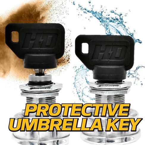 HD Switch, Ignition Switch Replacement for John Deere Z225 Z235 Z245 Z255 Z335E Z335M Z345M ZTR - with 2 Keys and Free Carabiner Keychain in Kuwait