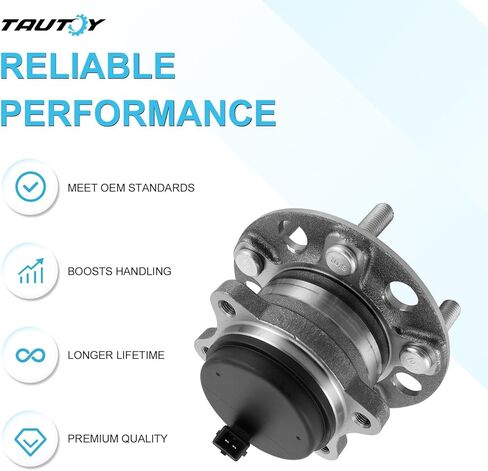 2 PCs 512553 Rear Wheel Hub and Bearing Assembly for Hyundai Sonata 15-19,Tucson 16-17 FWD,for Hyundai Veloster N 19-22,for Kia Cadenza 17,for Kia Optima 16-20,Sportage 17-22 FWD in Kuwait