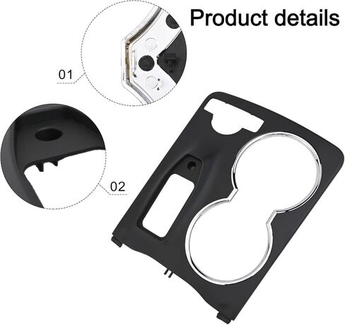 Center Console Cup Holder Trim Cover for Mercedes for BENZ W204 C-Class 2007-2014 GLK X204 2007-2015 ABS Interior Replacement Part in Kuwait
