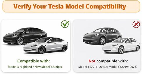 Center Console Organizer for Tesla Model Y Juniper (2025–2026) & Model 3 Highland (2024–2025) | Double-Layer Sliding Tray | Noise-Free | Premium 4-Piece Set in Kuwait