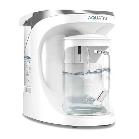 AquaTru Carafe Alkaline Mineral Boost | Countertop Water Purifier for PFAS & Other Contaminants Exclusive 4-Stage Ultra Reverse Osmosis Technology (No Plumbing/Installation Required) BPA Free in Saudi Arabia