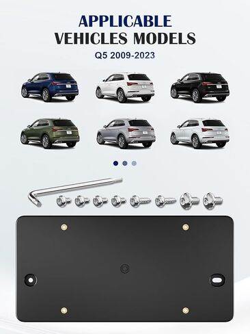 Rear License Plate Bracket Holder for Audi A4 Sedan A4 allroad Quattro S4 Sedan 2009 2010 2011 2012 2013 2014 2015 2016 2017 2018 2019 2020 2021 2022 2023 2024 Plate Holder in Saudi Arabia