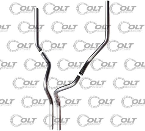 Universal Mandrel Dual Pipe Exhaust Kit Compatible for 1987-2002 Chevy Silverado 1500 | Free Clamps and Hangers Included | Stainless Steel | Colt Exhaust | Automotive Replacement Part in Saudi Arabia