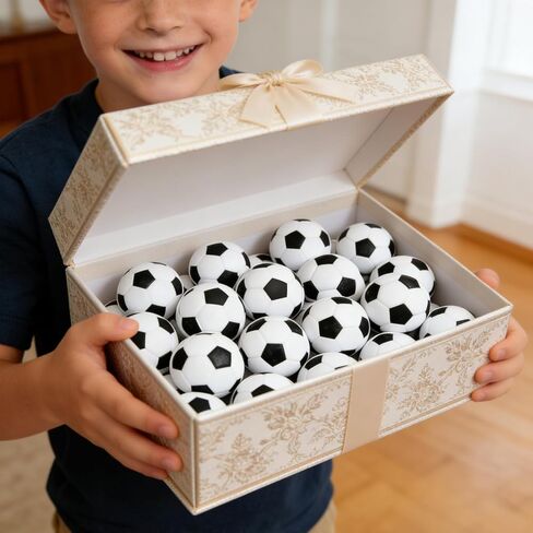 24PCS 2 Inch Mini Soccer Stress Balls for Kids Adults, Mini Foam Soccer Party Favors, Anxiety Relief Squeeze Ball Bulk Toys for School Carnival Reward Party Decoration in Saudi Arabia