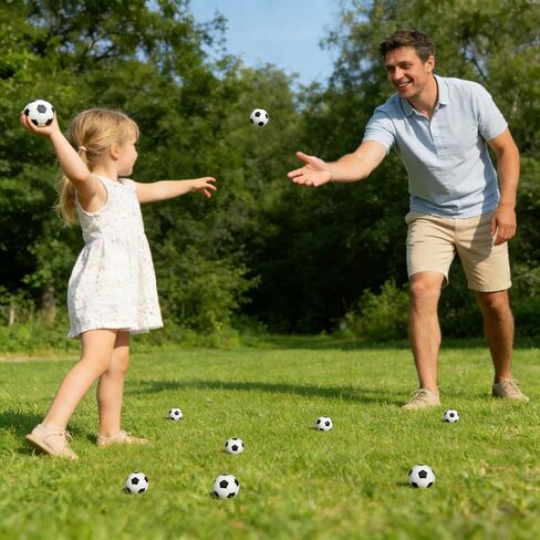 24PCS 2 Inch Mini Soccer Stress Balls for Kids Adults, Mini Foam Soccer Party Favors, Anxiety Relief Squeeze Ball Bulk Toys for School Carnival Reward Party Decoration in Saudi Arabia