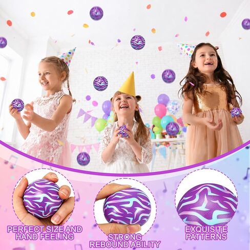 Soulchen 12 Pcs Kpop Theme Party Favors 1.97'' Stress Balls, Purple Pattern Sensory Fidget Toys Gifts for Kids Kpop Themed Birthday Party Favors Supplies, Goodie Bag Stuffers in Kuwait