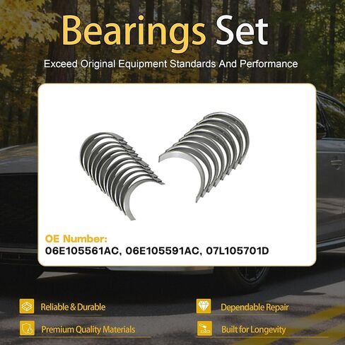 EA837 3.0 Engine Overhaul Rebuild Kit With Piston & Ring Fit For Audi A4 Q5 S5 SQ5 A5 Quattro Q7 S4 A4 A6 A7 VW Touareg V6 3.0L 2010-2017 Replace#06E103149AG 06E103483P in Saudi Arabia