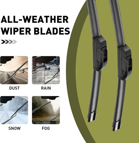 22"+22" Windshield Wiper Blades All-Season Durable and Stable Wiper Blades Original Factory Quality J/U Hook(Set of 2) in Saudi Arabia