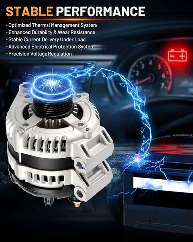 Alternator 11570 Fit for Dodge Grand Caravan 2011-2016 3.6L, Journey 2011-2020, for Chrysler 200 Volkswagen Routan 2011-2014, Ram C/V 2012-2015 Automotive Replacement Alternators 7B0-903-015C in Kuwait