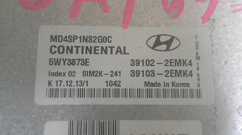 Engine ECM Control Module 1.8L Fits 14-15 Elantra 39103-2EMK4 391032EMK4 in Kuwait