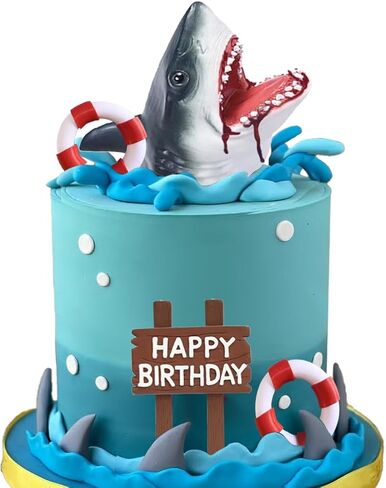 Shark Cake Topper for Shark Attack Ocean Cake in Kuwait