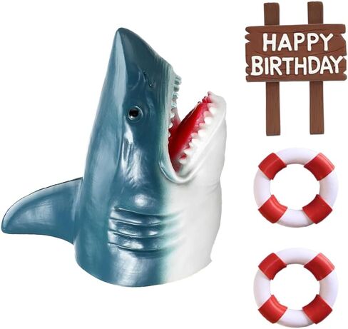 Shark Cake Topper for Shark Attack Ocean Cake in Kuwait