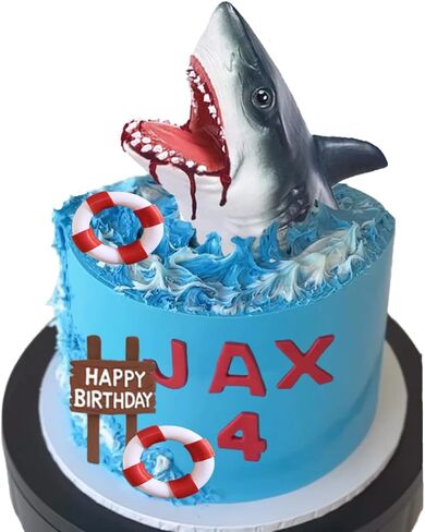 Shark Cake Topper for Shark Attack Ocean Cake in Kuwait