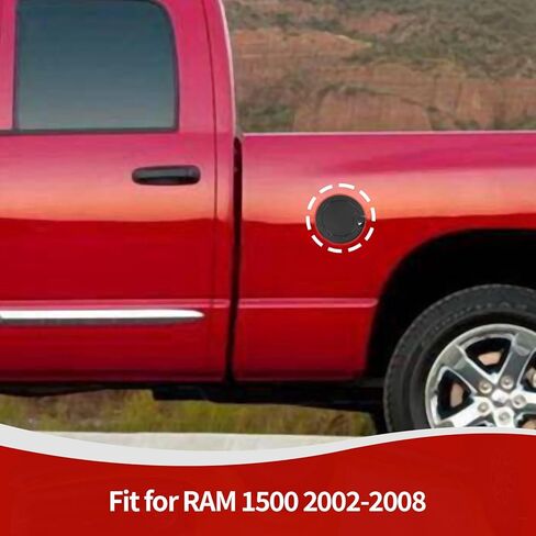 ل RAM غطاء تغليف الغاز الوقود باب الكسوة ل RAM 1500 2002-2008 الأسود الخارجي اكسسوارات 1 قطعة in Kuwait