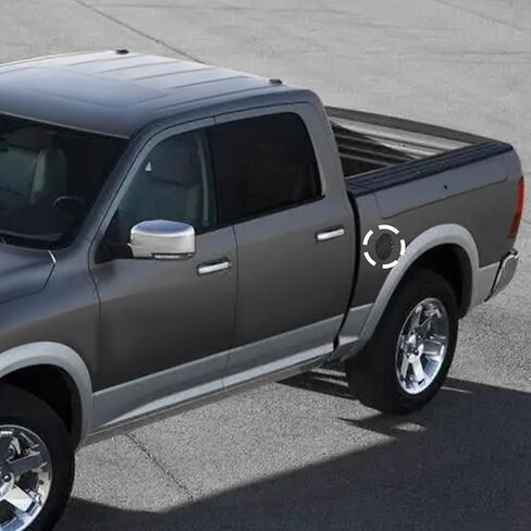 ل RAM غطاء تغليف الغاز الوقود باب الكسوة ل RAM 1500 2002-2008 الأسود الخارجي اكسسوارات 1 قطعة in Kuwait