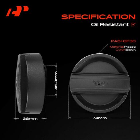 A-Premium Engine Oil Filler Cap Oil Cap Compatible with BMW, Mini 2008-2024 Cooper, X1, X2, X3, X4, X5, X6, 118i, 120i, 135i, 220i, 228i, 325i, 328i, 330i, 335i, 340i, 530i, 535i in Kuwait