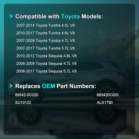 مستشعر سرعة عجلة ABS الأيمن الأمامي والخلفي متوافق مع Toyota Tundra 2007 2008 2009 2010 2011 2012 2013 2014، Toyota Sequoia 08-17، 89542-0C020 895420C020 SU10122 ALS1790 in Kuwait