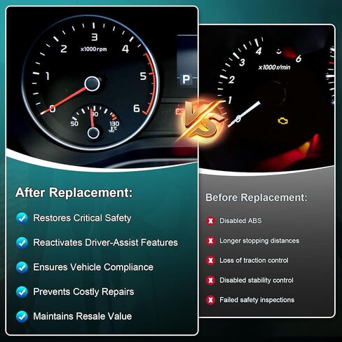 مستشعر سرعة عجلة ABS الأيمن الأمامي والخلفي متوافق مع Toyota Tundra 2007 2008 2009 2010 2011 2012 2013 2014، Toyota Sequoia 08-17، 89542-0C020 895420C020 SU10122 ALS1790 in Kuwait
