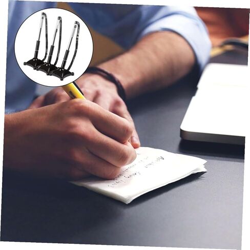 Abaodam 3pcs Black 0.5mm Counter Pen with Chain Desktop Ballpoint Pen Business Signature for Office Bank and Hotel Guest Book Signing in Kuwait