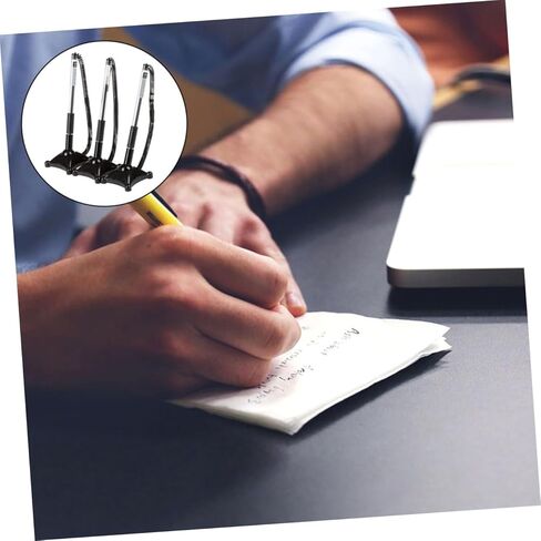 أقلام توقيع الأعمال Abaodam مع سلسلة 0.5 مم أقلام جل سوداء مضادة لسطح المكتب لاستخدام البنك والفندق 3 قطع in Kuwait