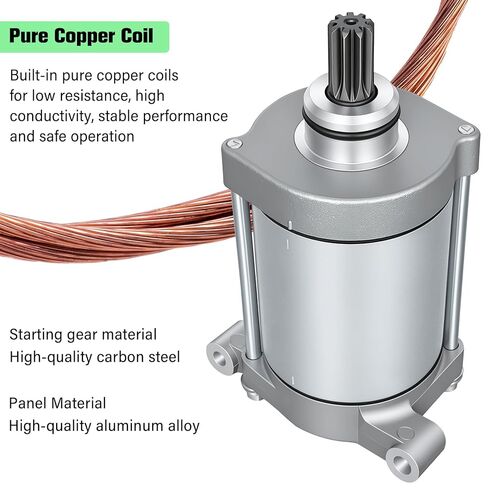 Starter Motor Compatible with Hisun UTV ATV 500 550 700 750 2008-2016 Massimo TSC Bennche Coleman Supermach in Kuwait