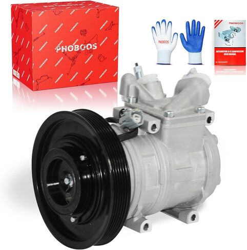 ضاغط تكييف الهواء PHOBOOS مع قابض متوافق مع Honda Accord 2.2L 1994 1995 1996 1997 & Acura CL 2.2L 1997، مع ضاغط 10PA17C، مع بكرة 6 أخدود، المرجع. CO22003C،58305 in Kuwait
