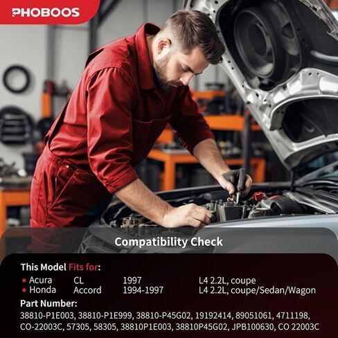 ضاغط تكييف الهواء PHOBOOS مع قابض متوافق مع Honda Accord 2.2L 1994 1995 1996 1997 & Acura CL 2.2L 1997، مع ضاغط 10PA17C، مع بكرة 6 أخدود، المرجع. CO22003C،58305 in Kuwait