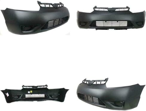 Parts N Go Front Primed Bumper Cover For 2006-2008 Honda Civic Coupe HO1000237 04711SVAA90ZZ in Kuwait