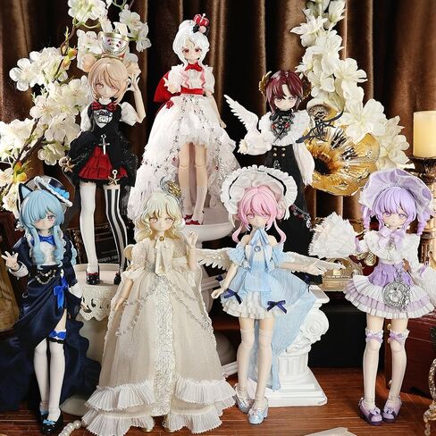 CALEMBOU BJD Blind Box,1/8 Paradox World Series Decorative Ball Jointed Doll, Articulated Dress-Up Figure, Collectible Display Model for Birthday Christmas, Random 1 Box in Saudi Arabia