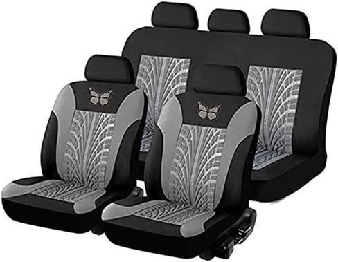 Car Seat Covers Full Set for Hyundai Kona/Kona Hybrid/Kona Electric/Kona N SUV 2018-2023 2024 2025, Front and Rear Seat Cushion Protector Nonslip Cloth Breathable Interior Accessories in Saudi Arabia