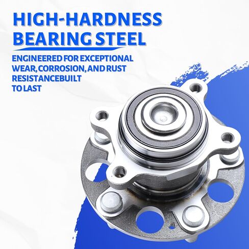 2PCS Rear Wheel Bearing Hub Assembly 512257 Compatible with 2006-2011 Honda Civic, Replace 42200-SNA-952 5 Lugs w/ABS in Kuwait
