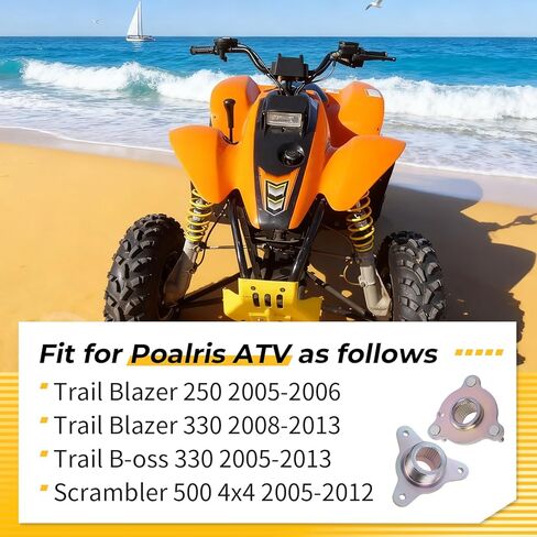 M MATI قرص فرامل خلفي الدوار وطوق محور العجلة لـ Polaris Trail Blazer 250 330 2005-2013 جهاز تشويش إذاعي 500 4x4 Trail B-oss 330 2005-2013 5631457 1520702 1520795 in Kuwait