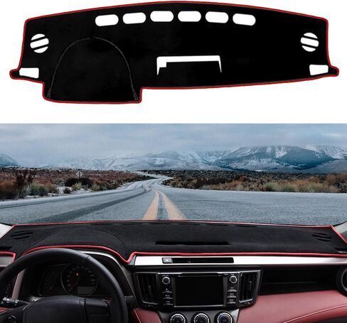 Blazeray Car Dashboard Cover Mat for Toyota RAV4 2019 2020 2021 2022 2023 2024 2025 Non-Slip Dashboard Mat Pad Interior Accessories Custom Fit Dash Mat Sunshade Windshield Glare(Black Edge) in Saudi Arabia