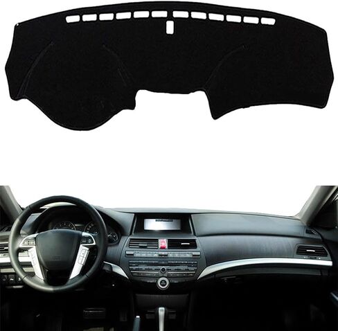 HATHWAY مناسب لسيارة Honda Crosstour 2012-2015، غطاء لوحة قيادة السيارة، وسادة حصيرة لوحة القيادة السوداء، غطاء لوحة القيادة، حصيرة لوحة القيادة، ملحقات السيارة الداخلية in Kuwait