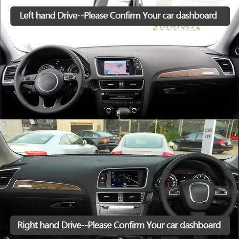 HATHWAY مناسب لسيارة Honda Crosstour 2012-2015، غطاء لوحة قيادة السيارة، وسادة حصيرة لوحة القيادة السوداء، غطاء لوحة القيادة، حصيرة لوحة القيادة، ملحقات السيارة الداخلية in Kuwait