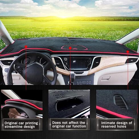 HATHWAY مناسب لسيارة Honda Crosstour 2012-2015، غطاء لوحة قيادة السيارة، وسادة حصيرة لوحة القيادة السوداء، غطاء لوحة القيادة، حصيرة لوحة القيادة، ملحقات السيارة الداخلية in Kuwait