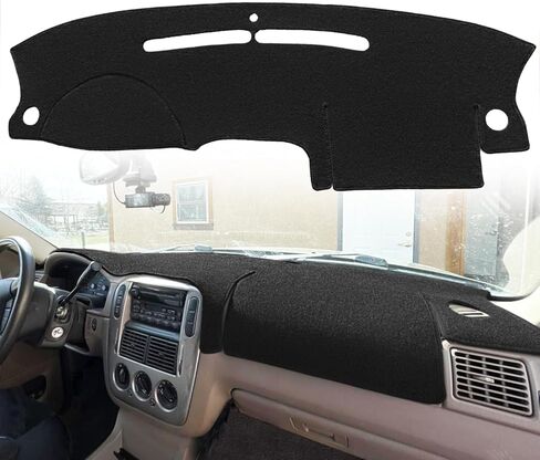 Dash Cover Mat Custom Fit for Ford Explorer/Mercury Mountaineer,Dashboard Pad Cap Carpet Protector K197 (Black) in Kuwait