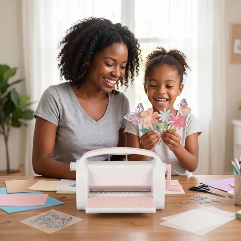 9-Inch Die Cutting & Embossing Machine with Adjustable Pressure Dial, Full Starter Kit for Card Making & Scrapbooking, Manual Craft Cutting Machine with Foldable Platform and Steel Rollers in Saudi Arabia