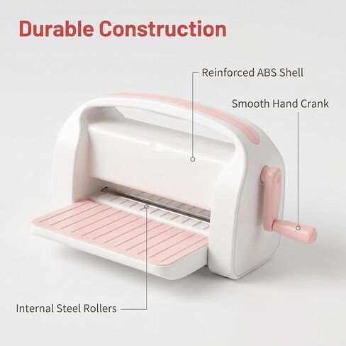 9-Inch Die Cutting & Embossing Machine with Adjustable Pressure Dial, Full Starter Kit for Card Making & Scrapbooking, Manual Craft Cutting Machine with Foldable Platform and Steel Rollers in Saudi Arabia